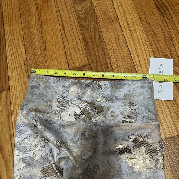 Athleta NWT Elation Gilded‎ Tight Leggings in Gold Size Small SP - Picture 8 of 8